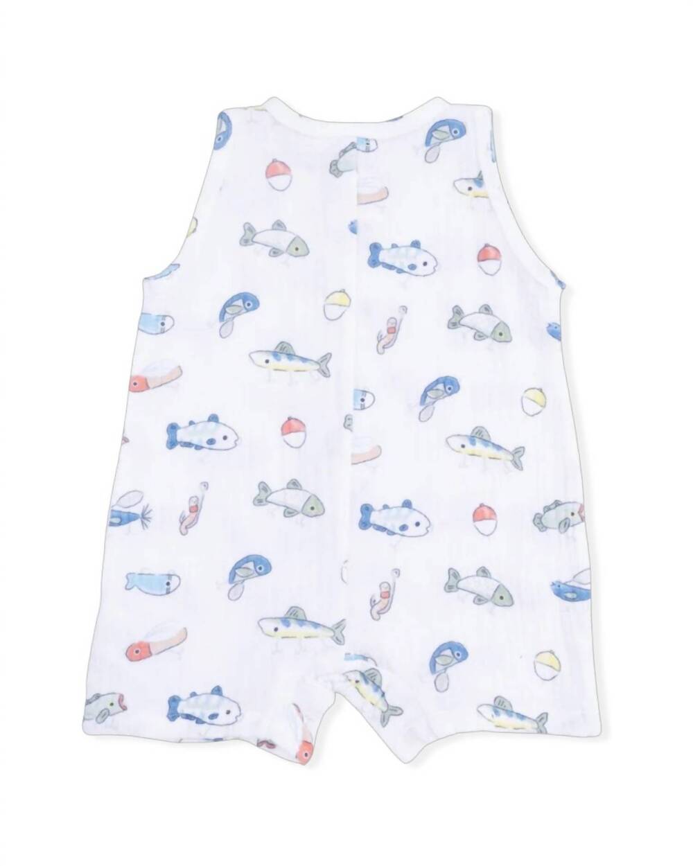 NEW ANGEL DEAR kids sleeveless shortie romper in white